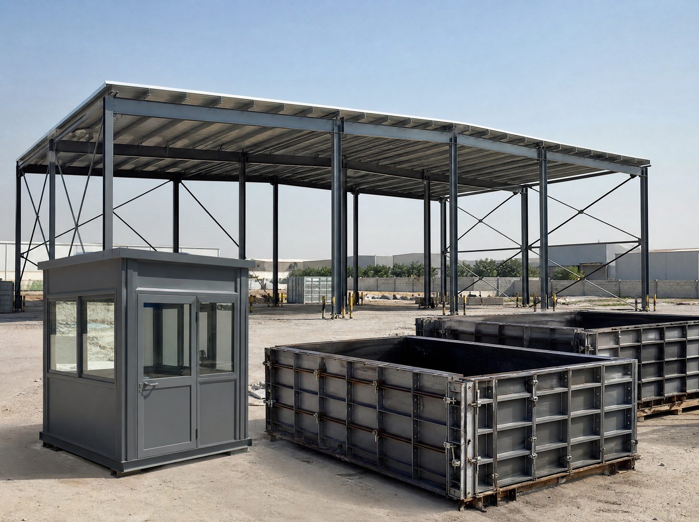 Steel warehouse shade project