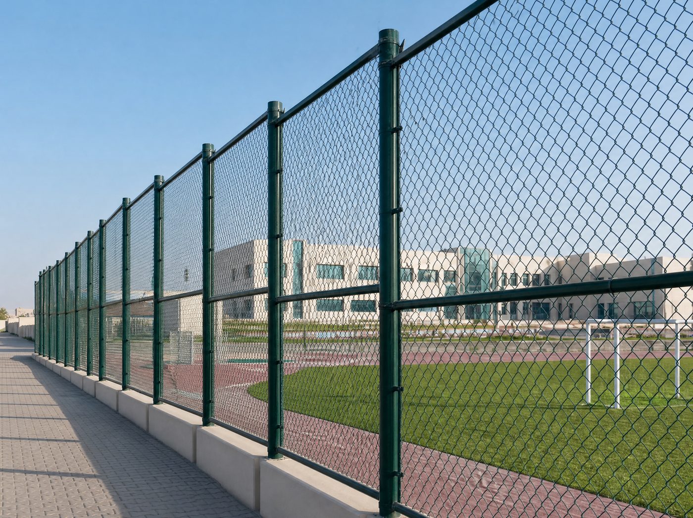 Boundary fencing and chain link