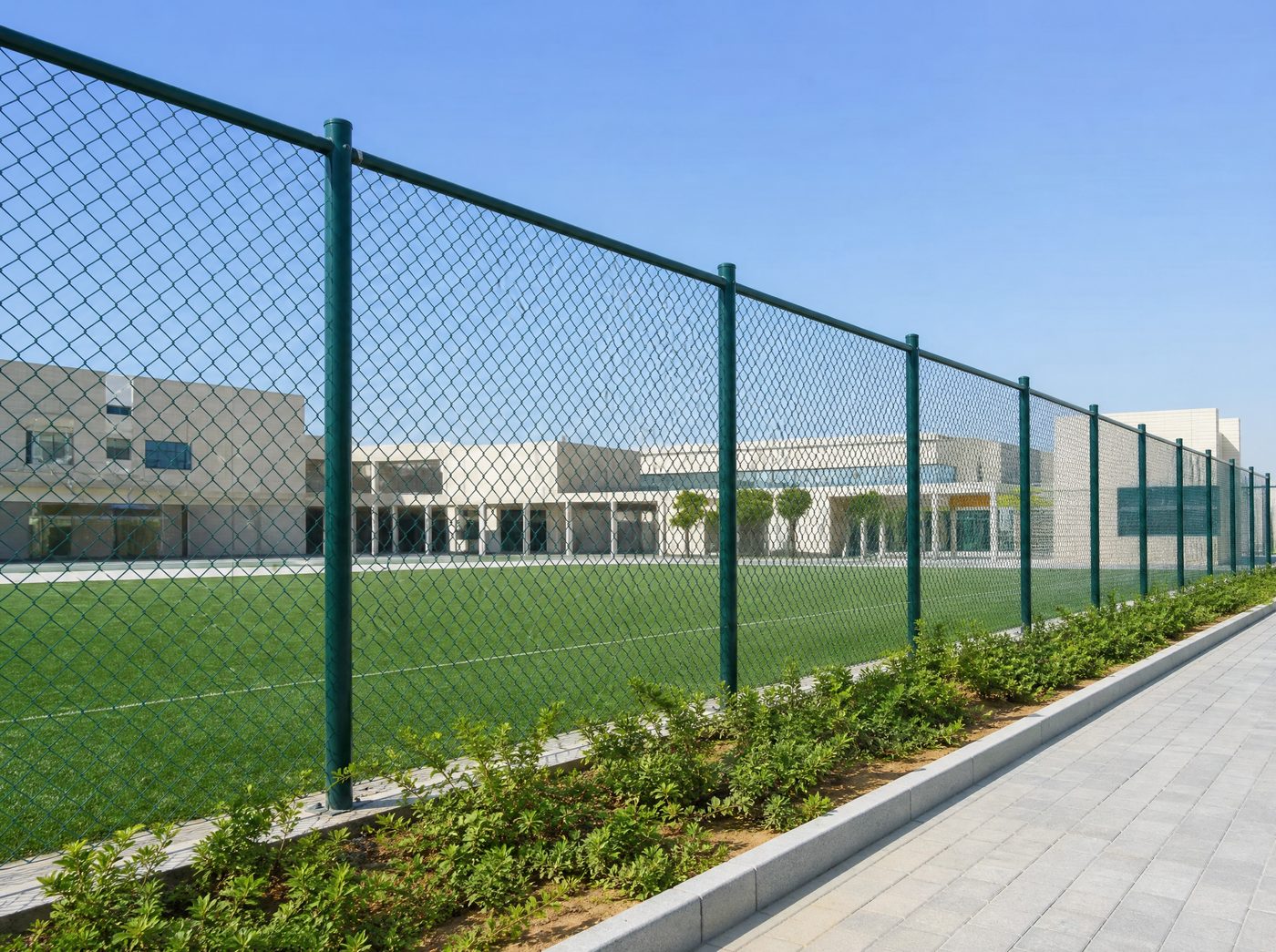 School boundary fence