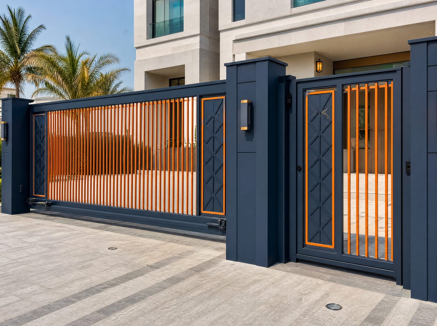 Steel gates and doors