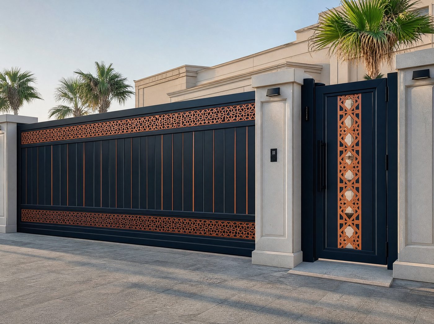 Steel security door