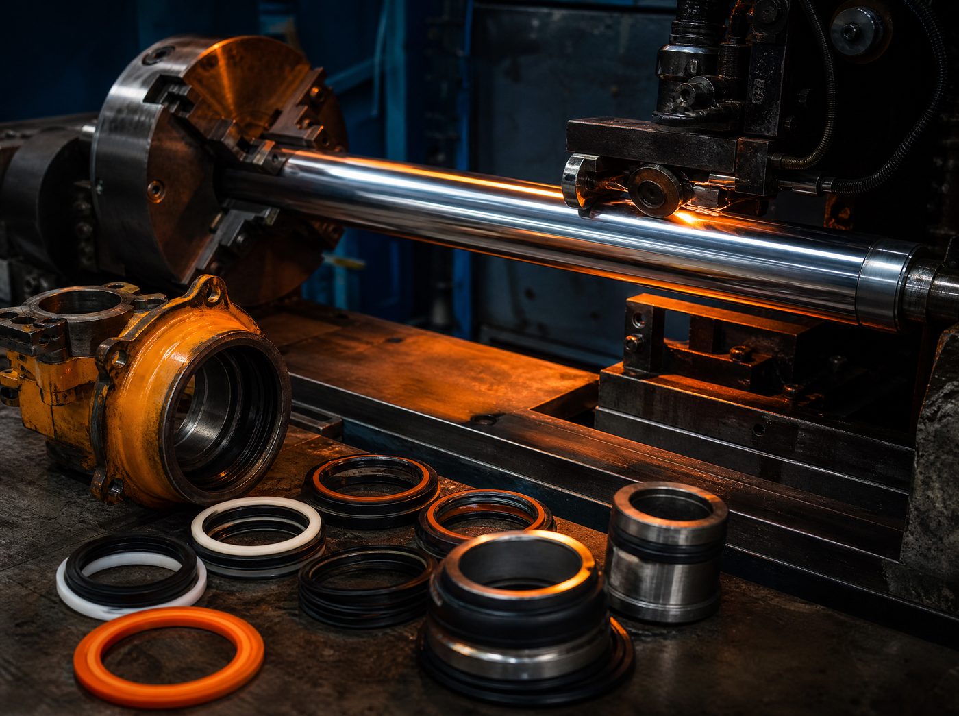 Hydraulic cylinder and chrome shaft repair