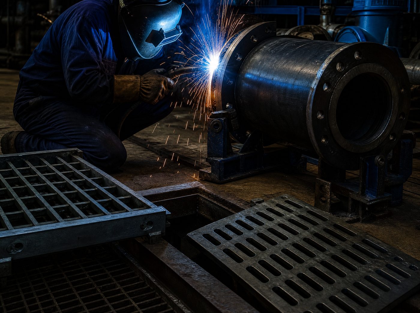 Industrial welding and machining
