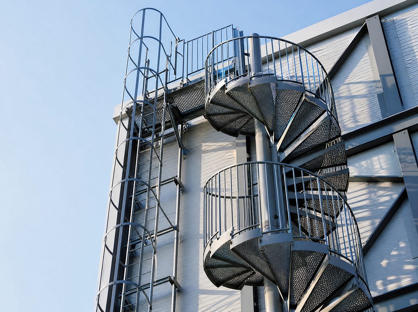 Custom steel staircase
