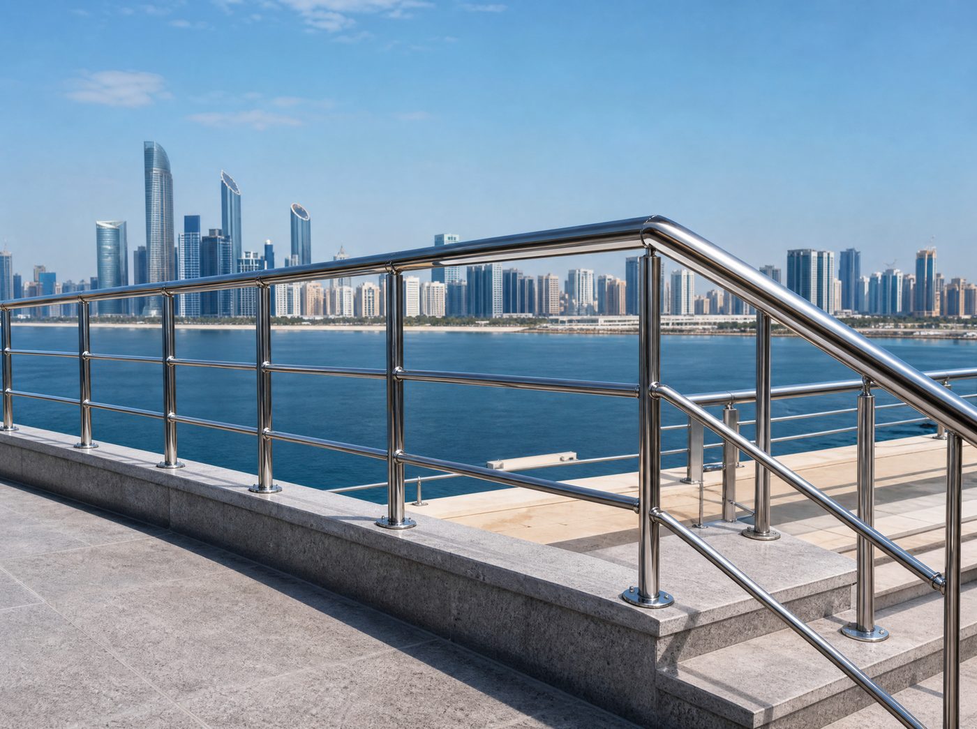 Steel railings