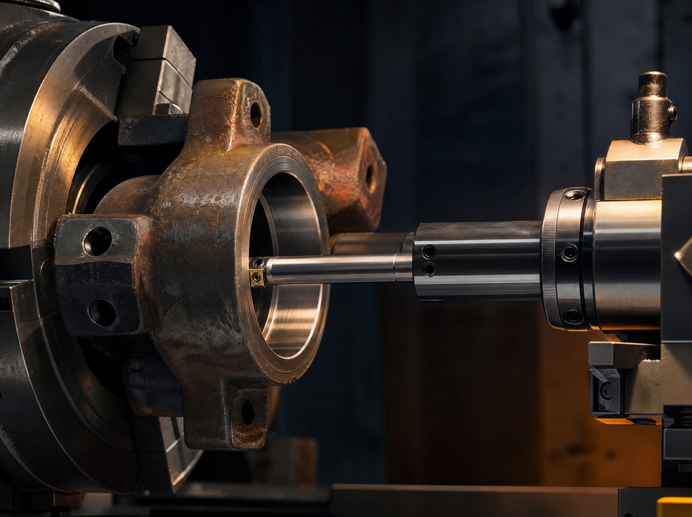 Bush boring machine